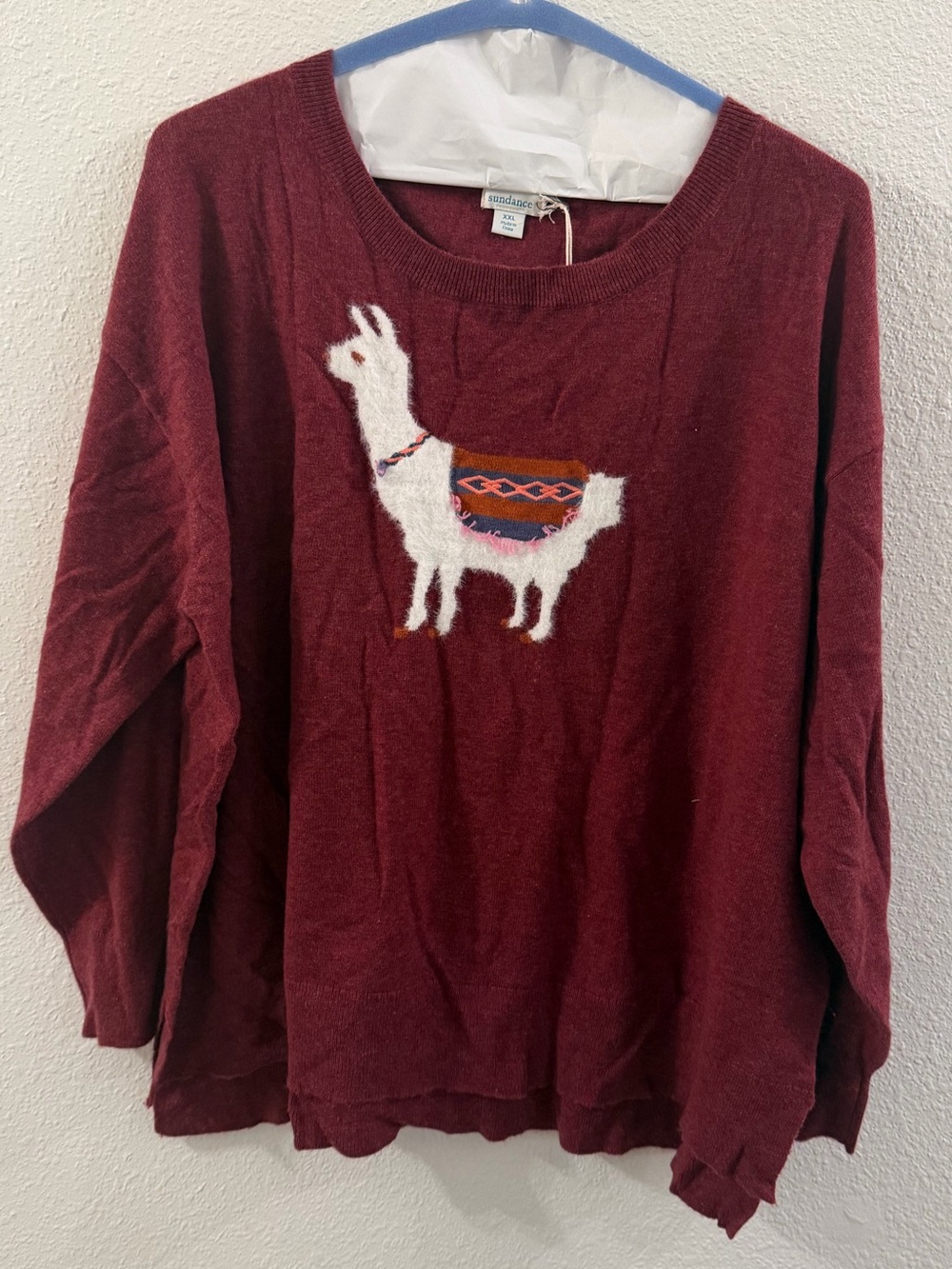 Sundance Laid Back Llama Wool Blend Sweater.